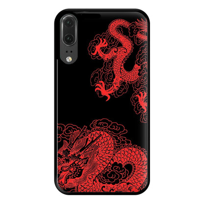 Red Dragon Phone Case for Huawei P20