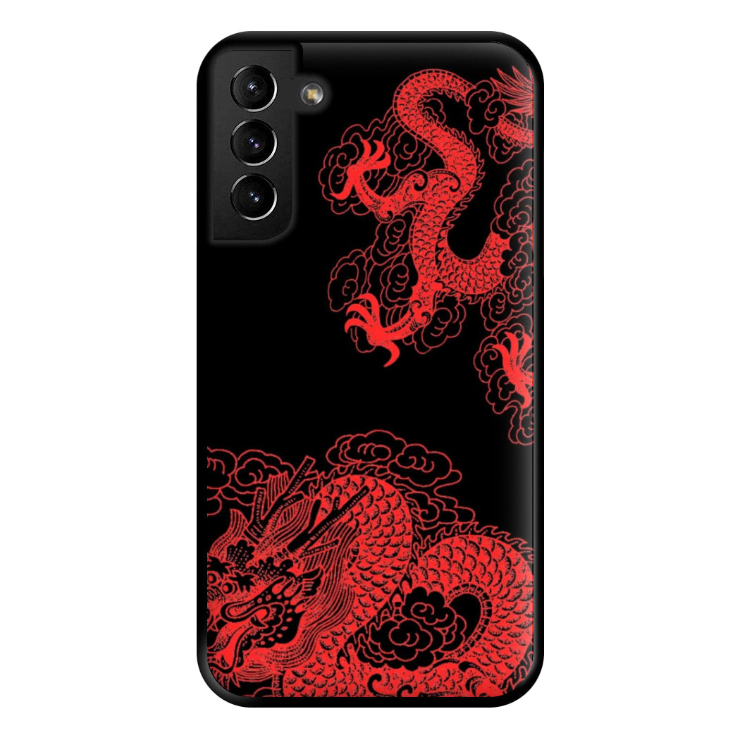 Red Dragon Phone Case for Galaxy S21 Plus