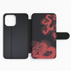 Red Dragon Flip Phone Case