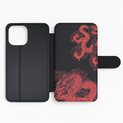 Red Dragon Flip Phone Case