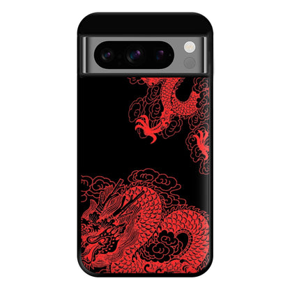 Red Dragon Phone Case for Google Pixel 8 Pro