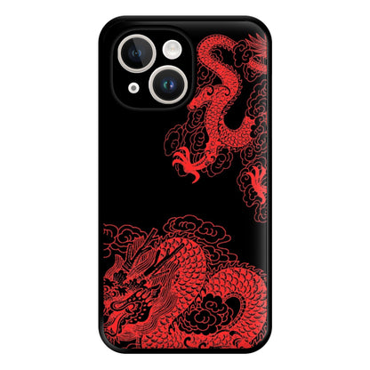 Red Dragon Phone Case for iPhone 14 Plus