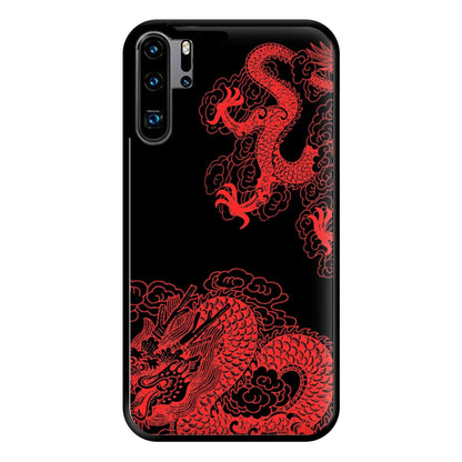 Red Dragon Phone Case for Huawei P30 Pro