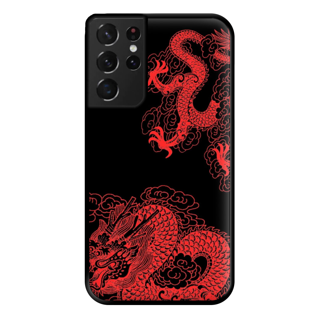 Red Dragon Phone Case for Galaxy S21 Ultra