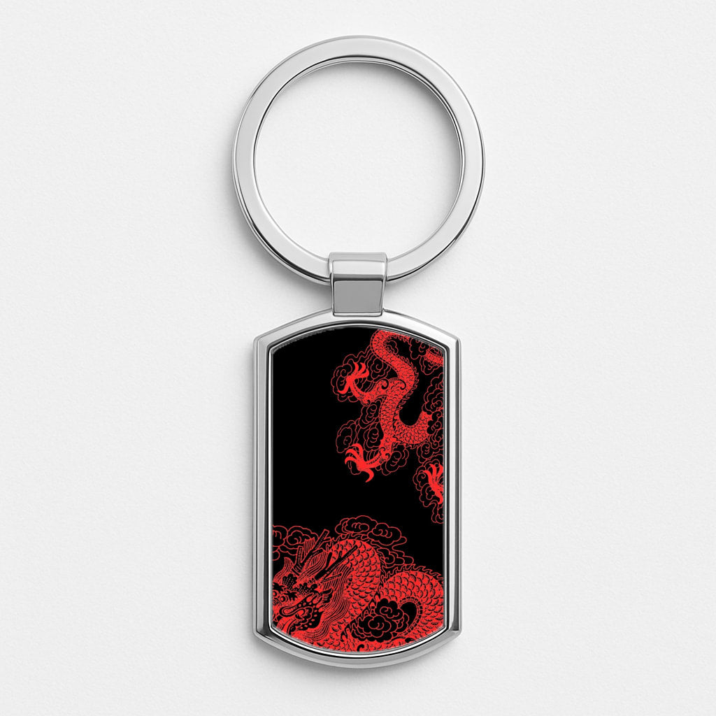 Red Dragon Luxury Keyring