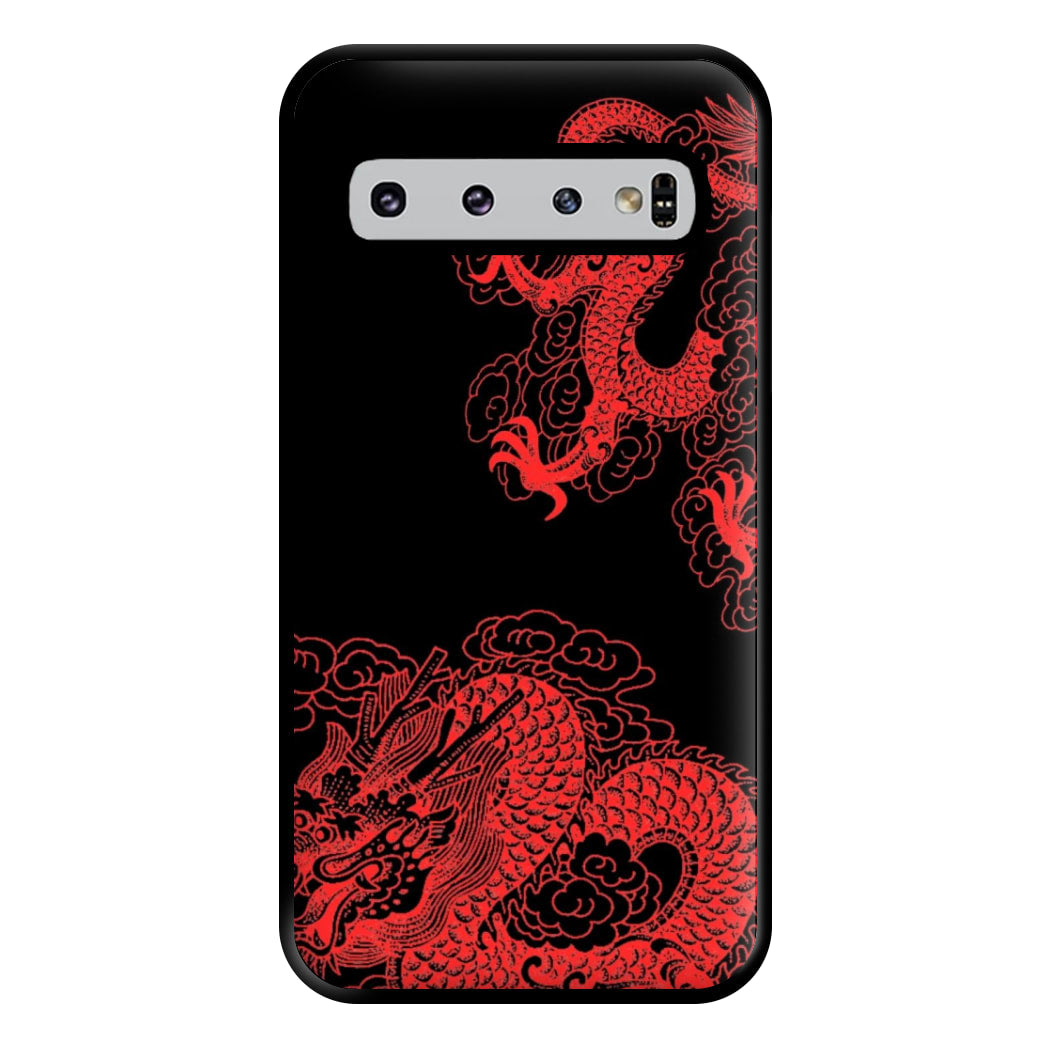 Red Dragon Phone Case for Galaxy S10 Plus