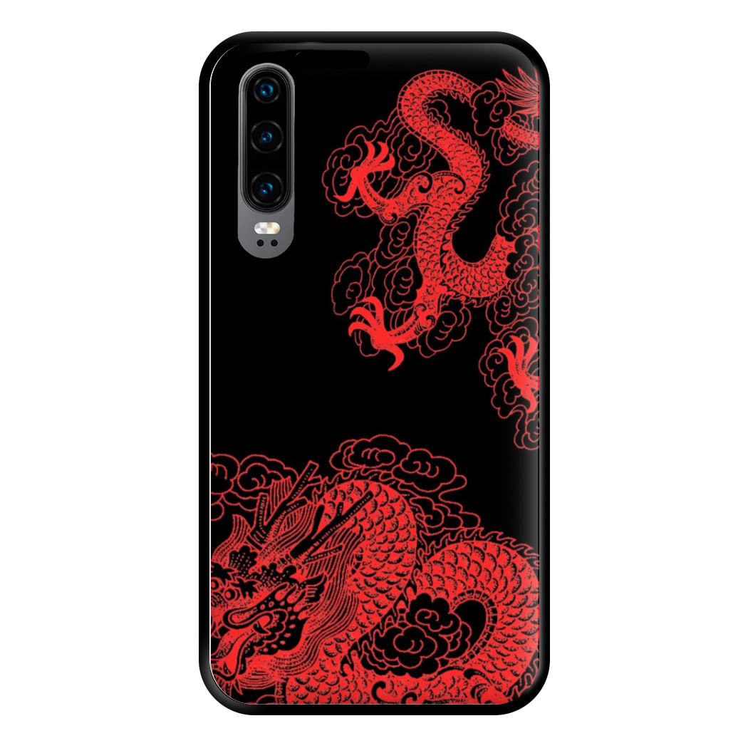 Red Dragon Phone Case for Huawei P30