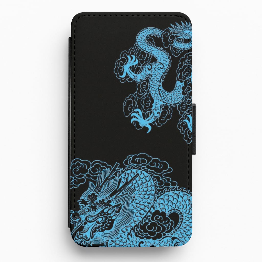 Blue Dragon Flip / Wallet Phone Case