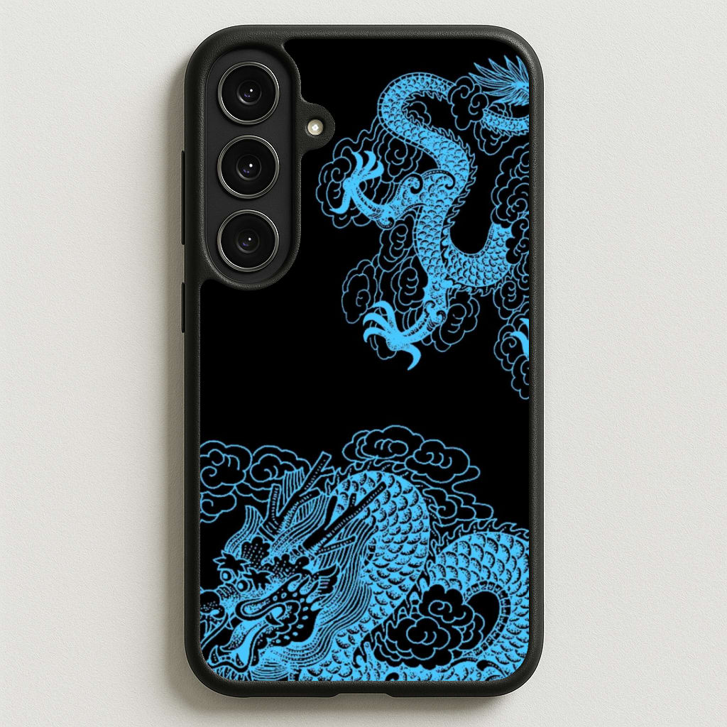 Blue Dragon Phone Case for Galaxy S25FE