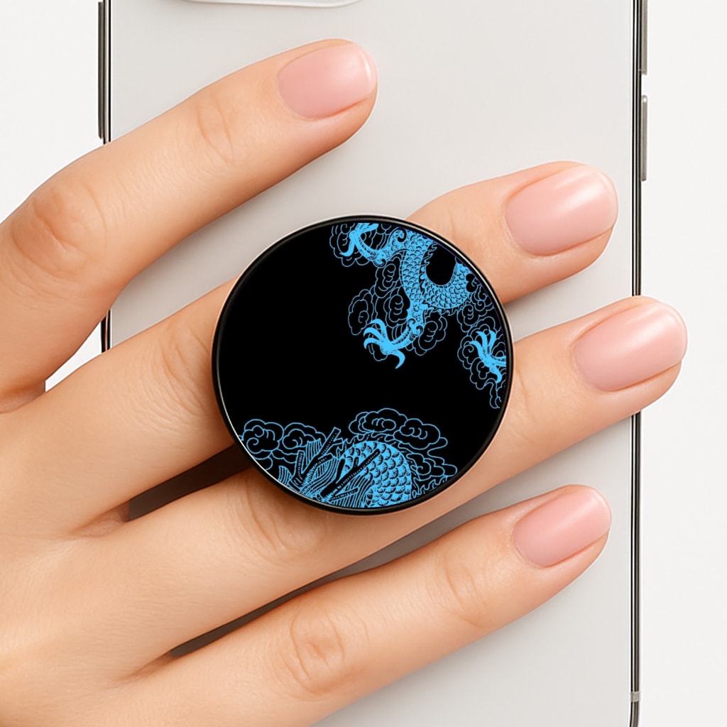 Blue Dragon Phone Grip