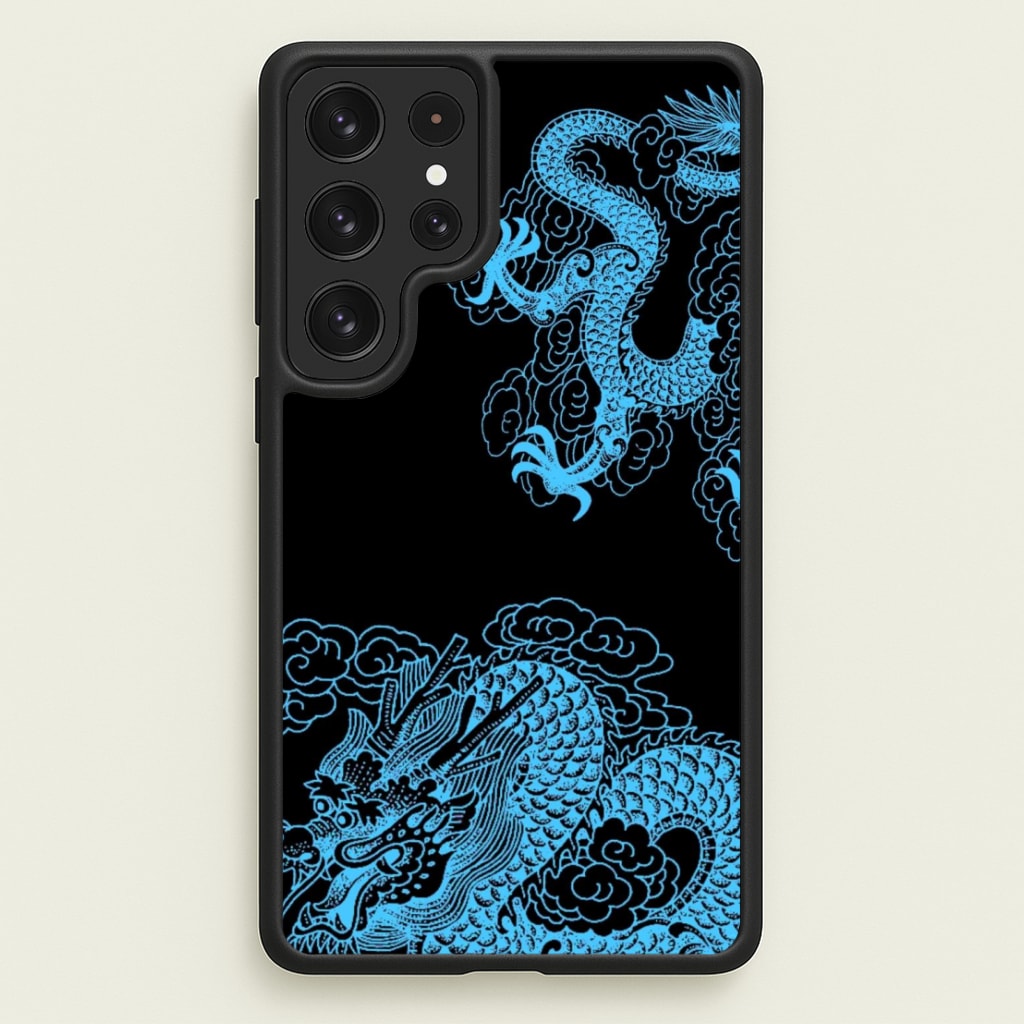 Blue Dragon  - Dragon Phone Case for Galaxy S23 Ultra