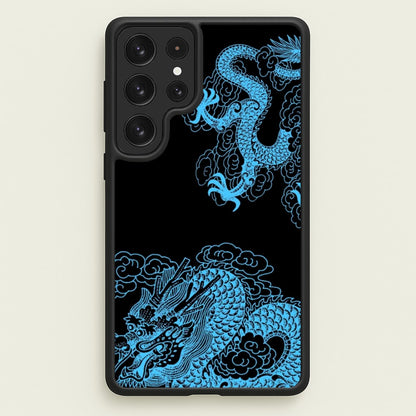 Blue Dragon  - Dragon Phone Case for Galaxy S23 Ultra