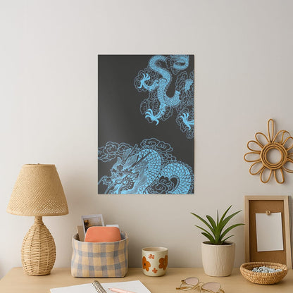 Blue Dragon Art Print