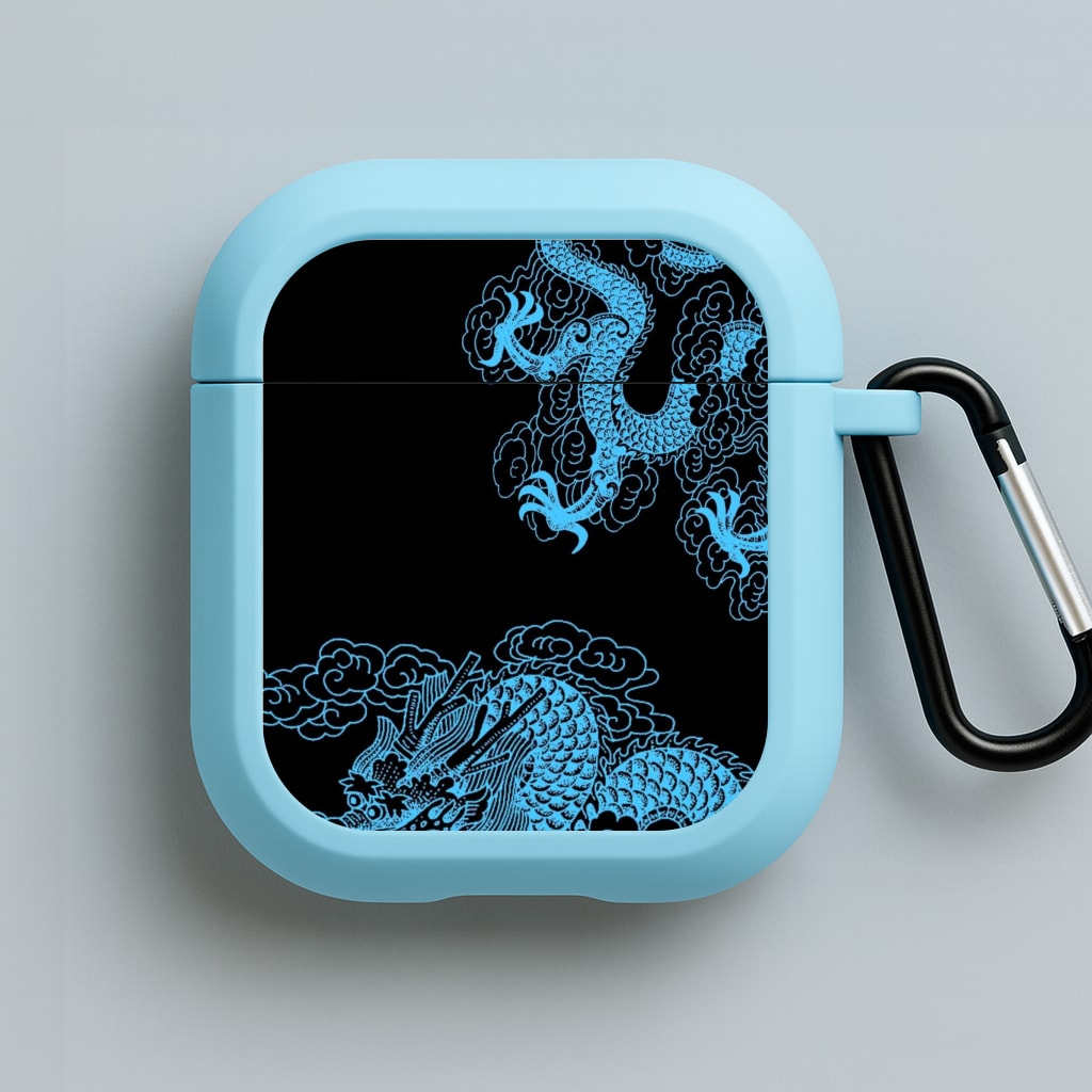 Blue Dragon Blue AirPods Case