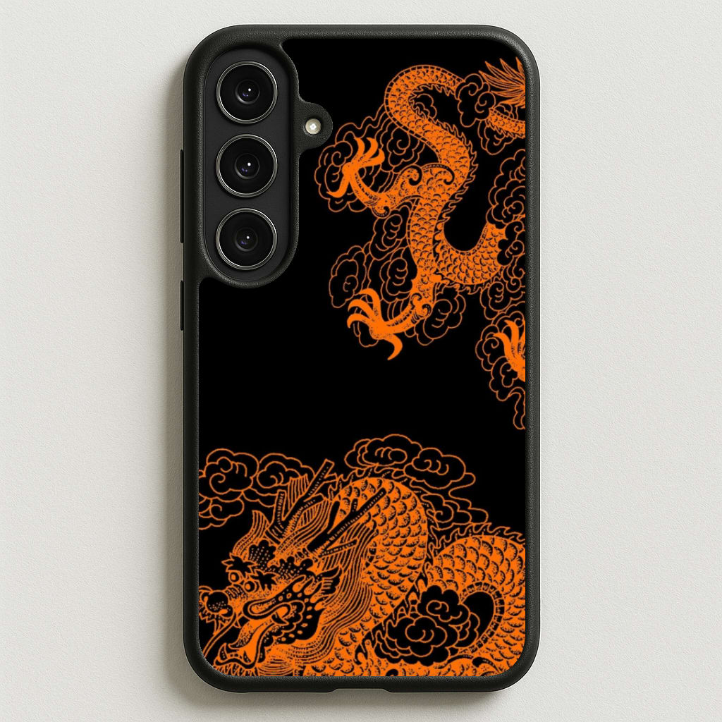 Orange Dragon Phone Case for Galaxy S25FE