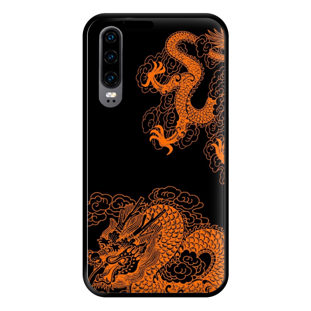 Orange Dragon Phone Case for Huawei P30