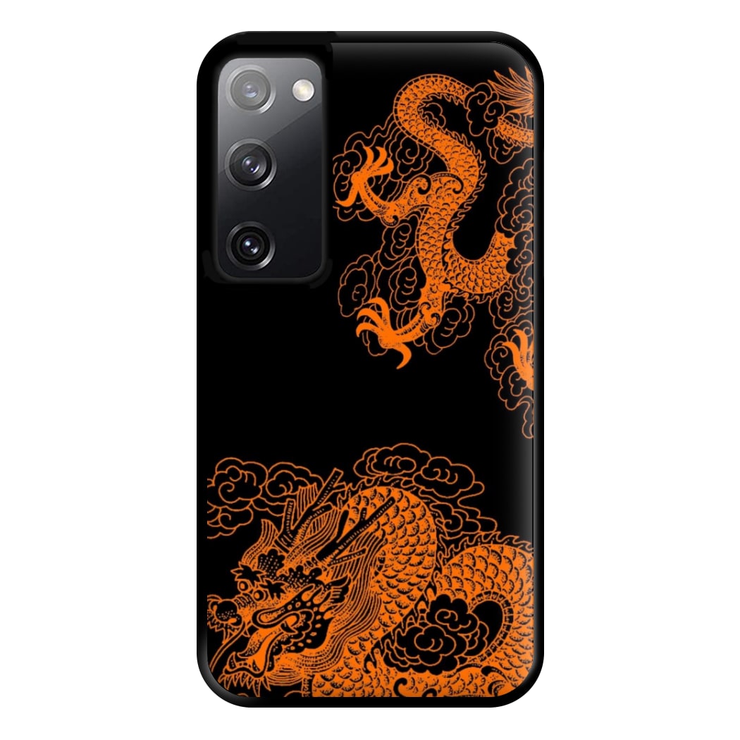 Orange Dragon Phone Case for Galaxy S20