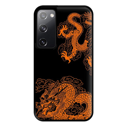 Orange Dragon Phone Case for Galaxy S20