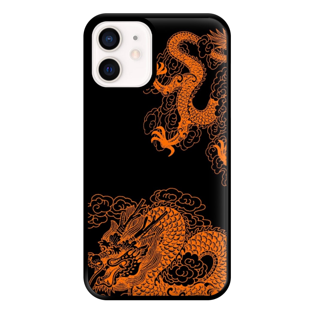 Orange Dragon Phone Case for iPhone 13 Mini