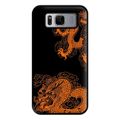 Orange Dragon Phone Case for Galaxy S8 Plus