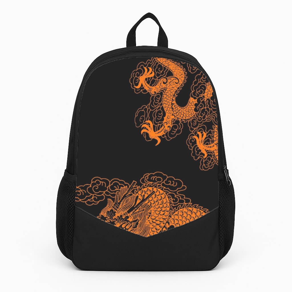 Orange Dragon Backpack
