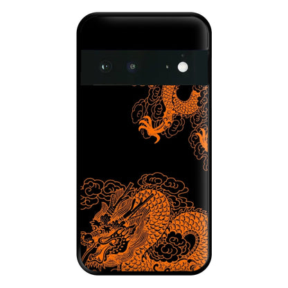 Orange Dragon Phone Case for Google Pixel 6a