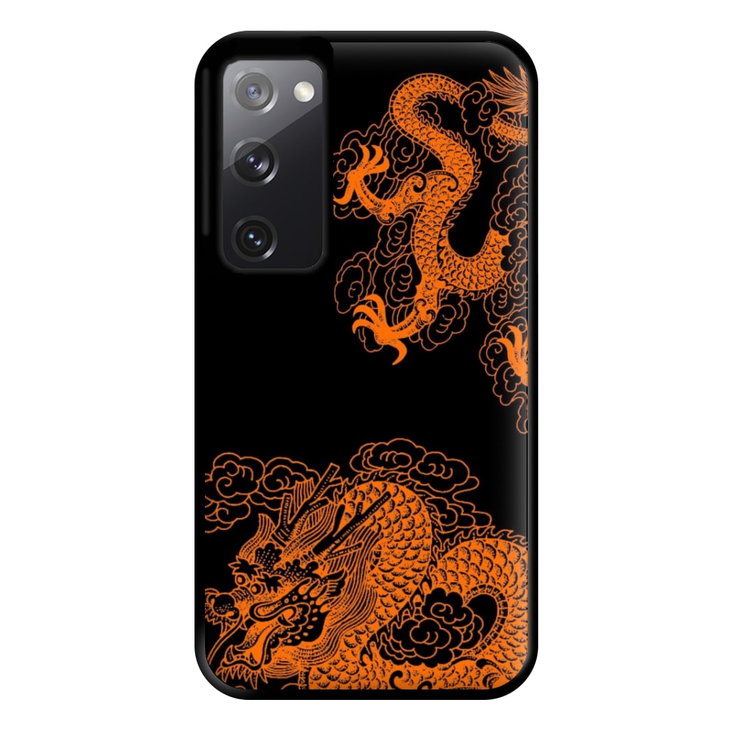 Orange Dragon Phone Case for Galaxy S20FE