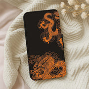 Orange Dragon Flip / Wallet Phone Case 5