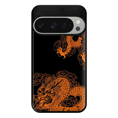 Orange Dragon Phone Case for Google Pixel 9 Pro XL