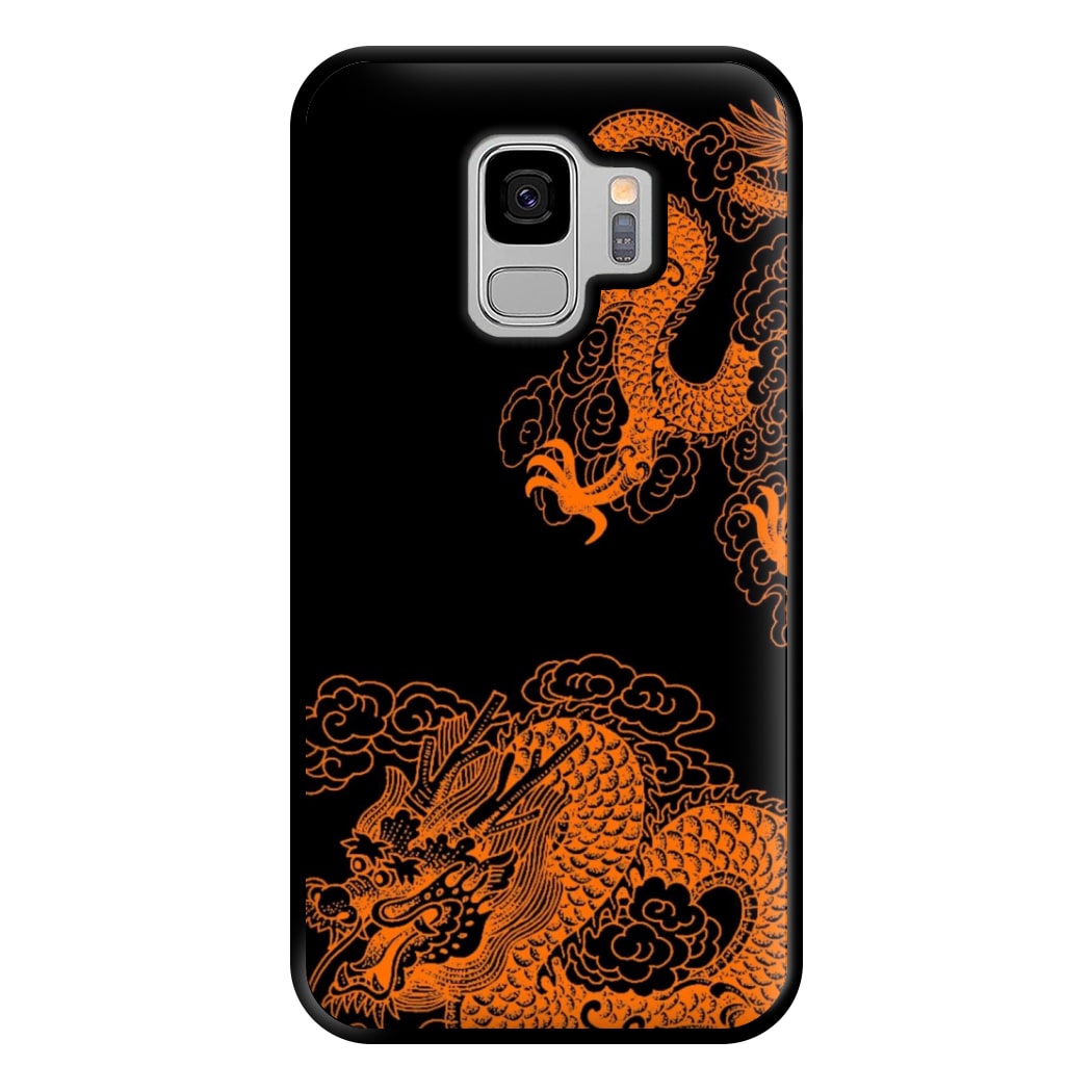 Orange Dragon Phone Case for Galaxy S9 Plus