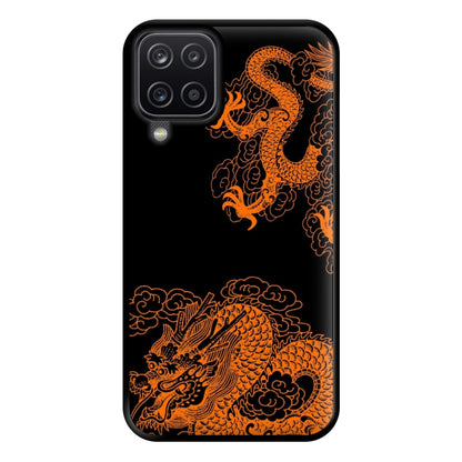 Orange Dragon Phone Case for Galaxy A12