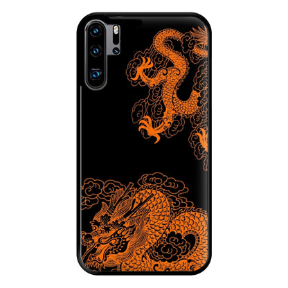 Orange Dragon Phone Case for Huawei P30 Pro