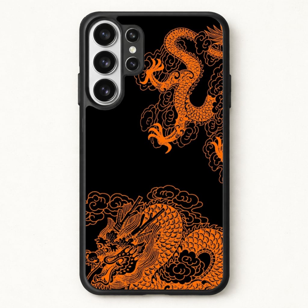 Orange Dragon Phone Case for Galaxy S26 Ultra