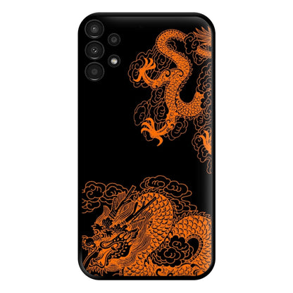 Orange Dragon Phone Case for Galaxy A13