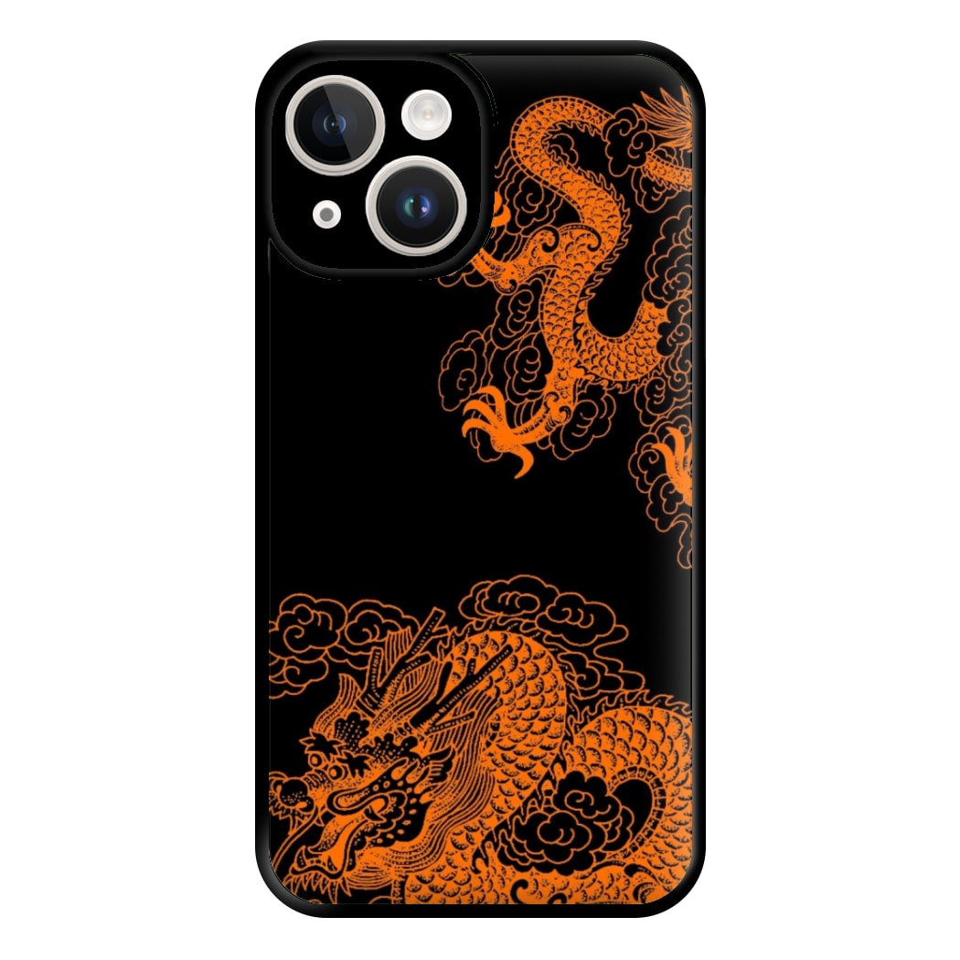 Orange Dragon Phone Case for iPhone 14