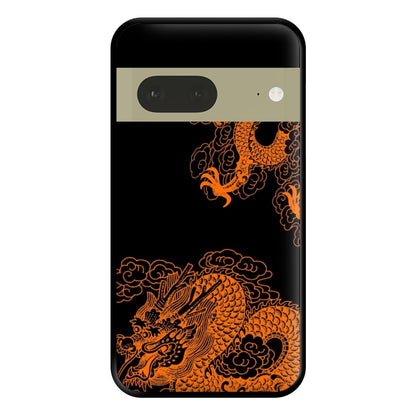 Orange Dragon Phone Case for Google Pixel 7a