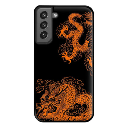 Orange Dragon Phone Case for Galaxy S21FE