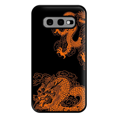 Orange Dragon Phone Case for Galaxy S10e