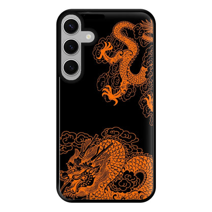 Orange Dragon Phone Case for Galaxy S24FE