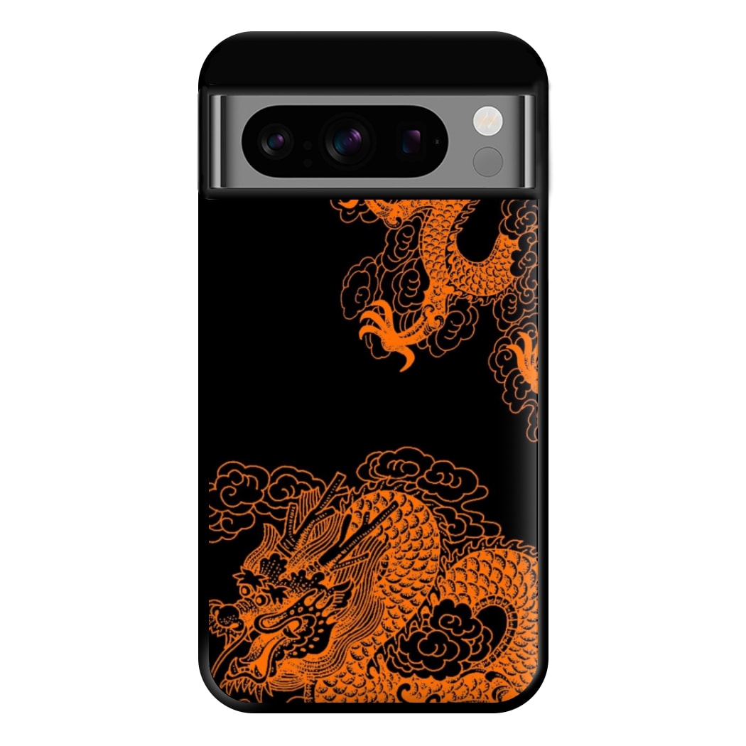 Orange Dragon Phone Case for Google Pixel 8 Pro