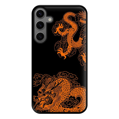 Orange Dragon Phone Case for Galaxy S23FE