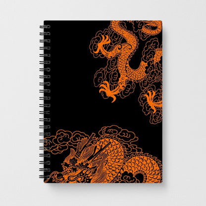 Orange Dragon Notebook