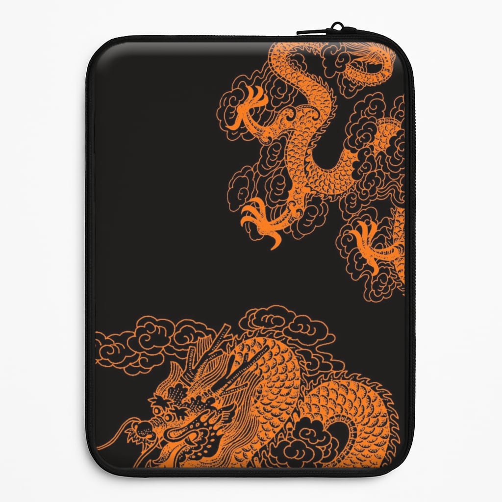 Orange Dragon Laptop Sleeve