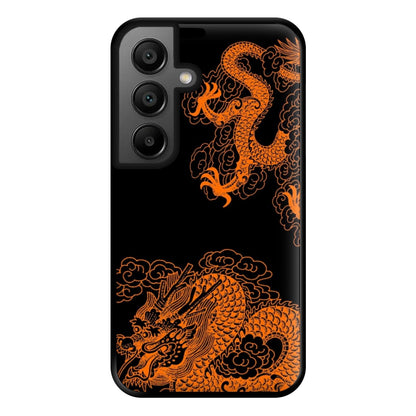 Orange Dragon Phone Case for Google Pixel 8