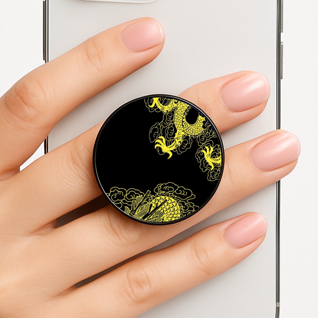 Yellow Dragon Phone Grip