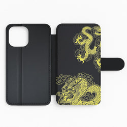 Yellow Dragon Flip Phone Case