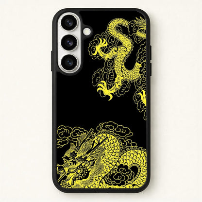 Yellow Dragon Phone Case for Galaxy S26 Plus