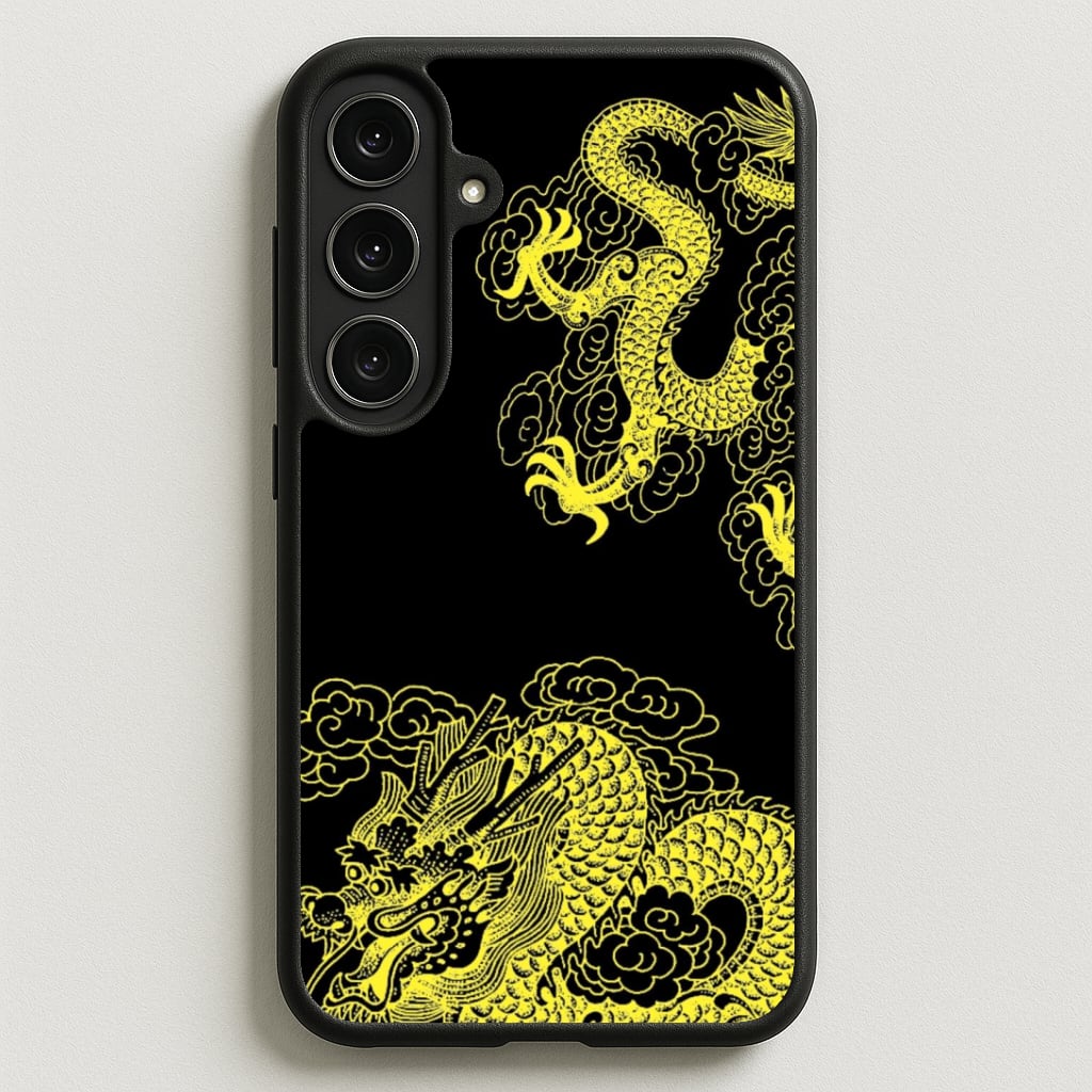 Yellow Dragon Phone Case for Galaxy S25FE