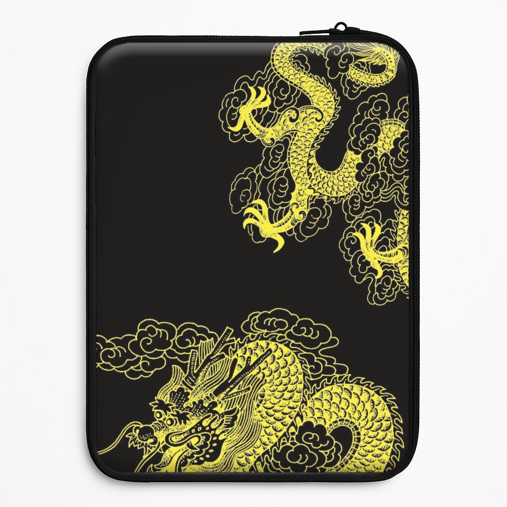 Yellow Dragon Laptop Sleeve