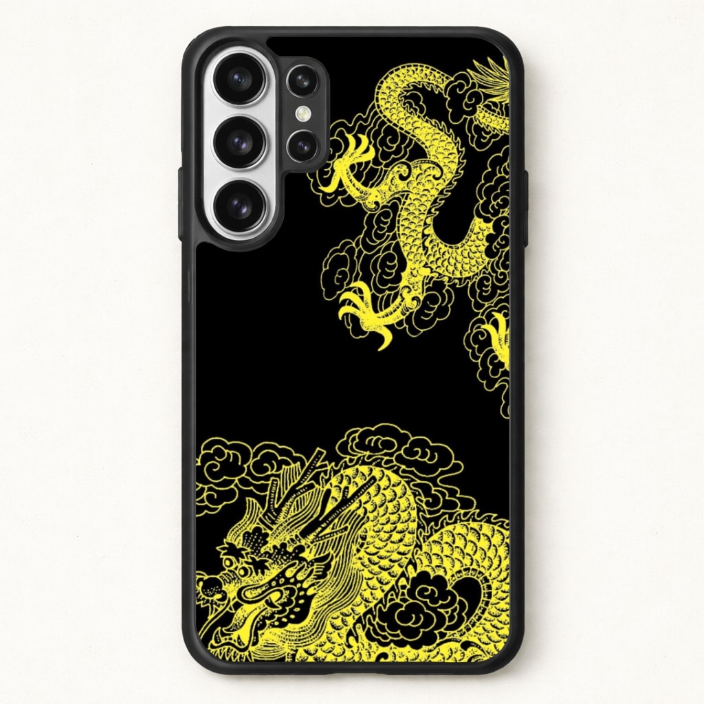 Yellow Dragon Phone Case for Galaxy S26 Ultra